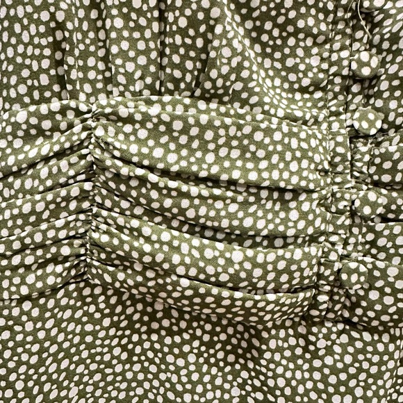 A&F Olive Mini Petite Dress. Y2K, Spring, Babydoll, Festival, Easter, Summer - Picture 5 of 9